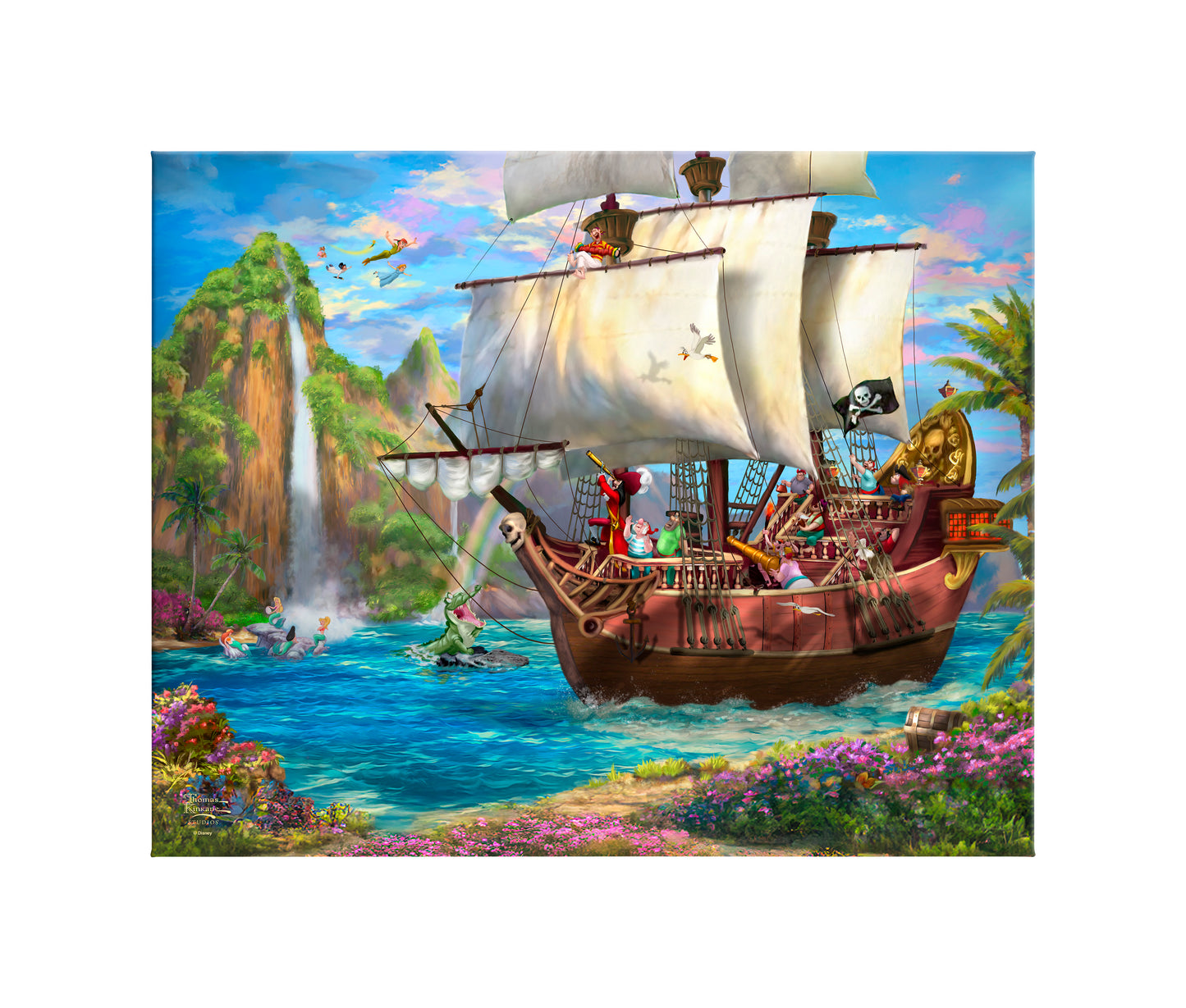 Disney Captain Hook's Never Land Voyage - 24" x 30" Gallery Wrapped Canvas