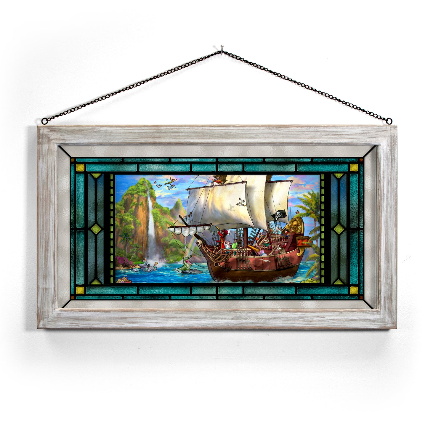 Disney Captain Hook's Never Land Voyage - Stained Glass Art