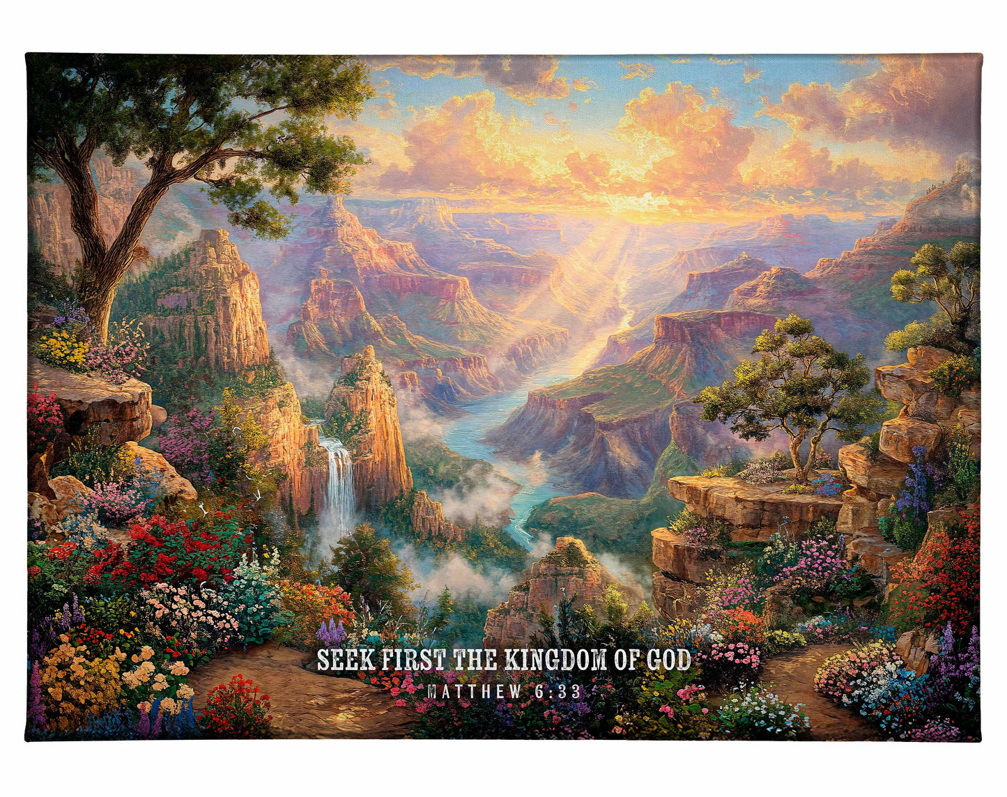 Seek First the Kingdom of God - 13" x 18" Gallery Wrapped Canvas