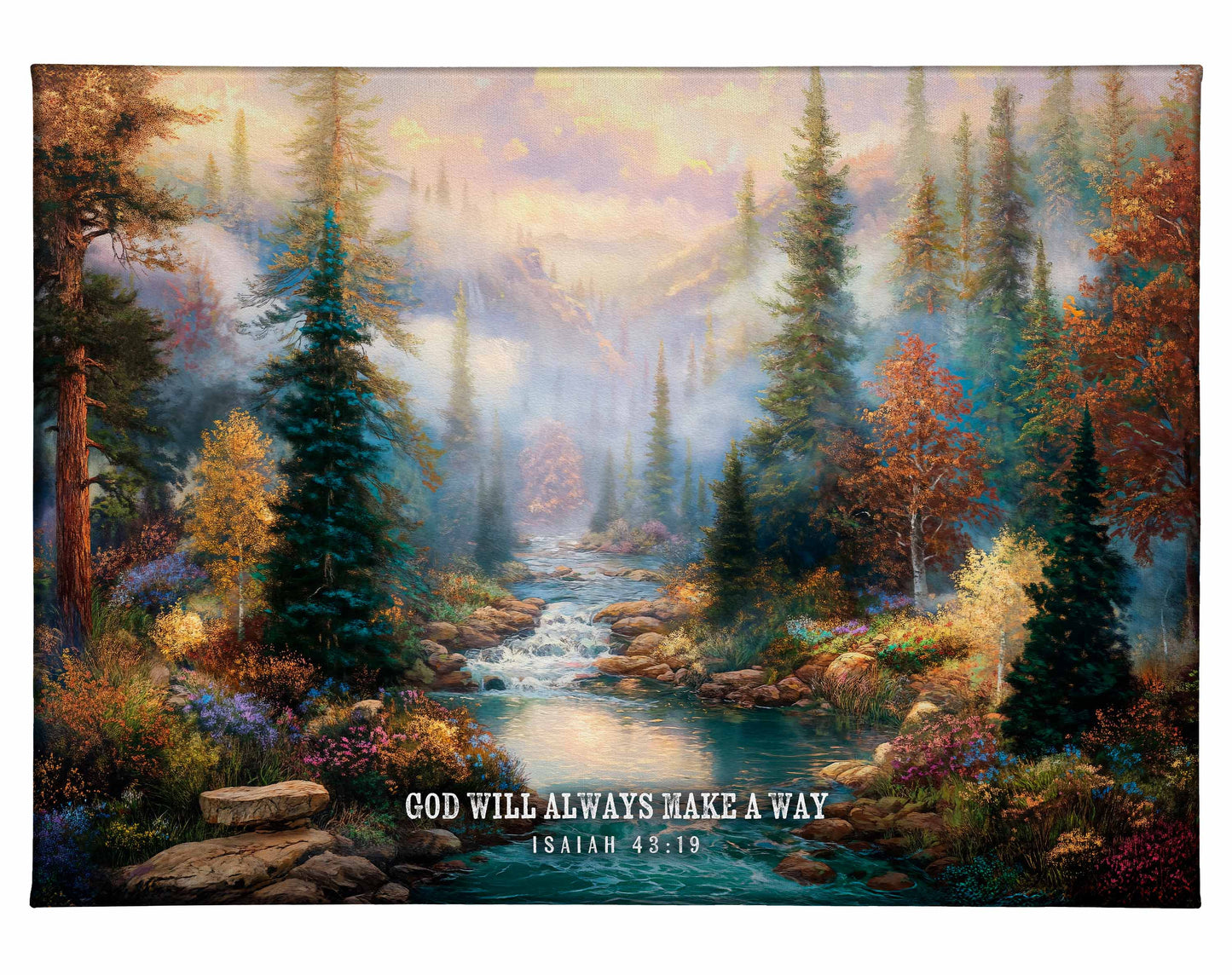 God Will Always Make a Way - 13" x 18" Gallery Wrapped Canvas