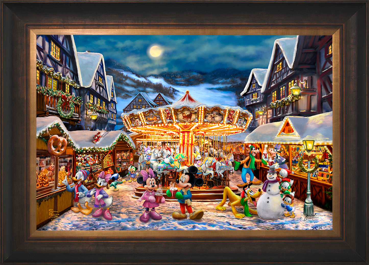 Disney Mickey and Minnie Christmas Market - Jewel Edition Art