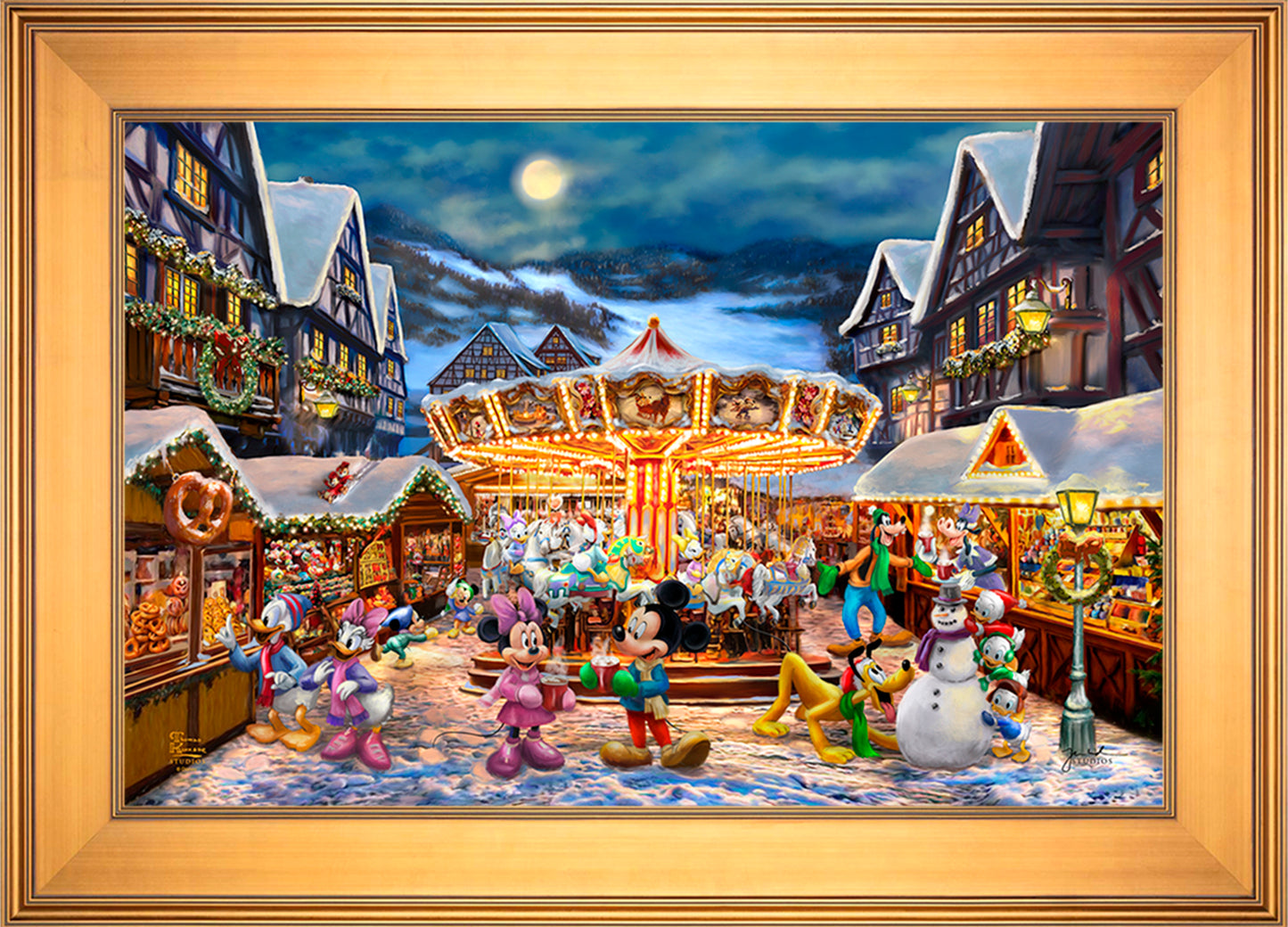 Disney Mickey and Minnie Christmas Market - Jewel Edition Art