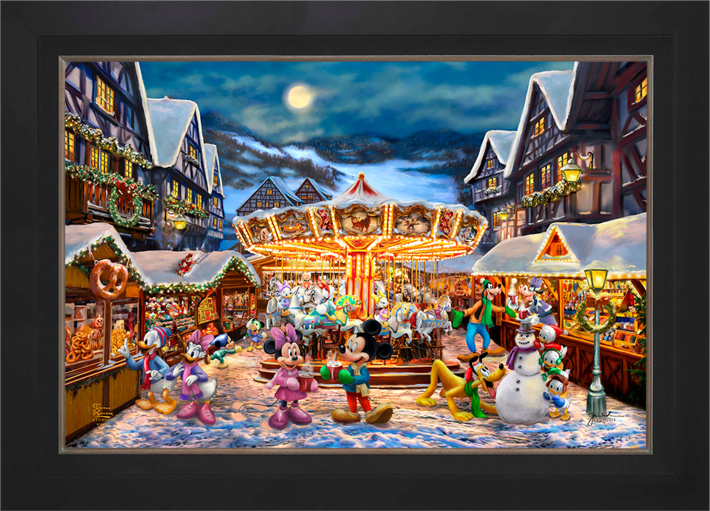 Disney Mickey and Minnie Christmas Market - Jewel Edition Art