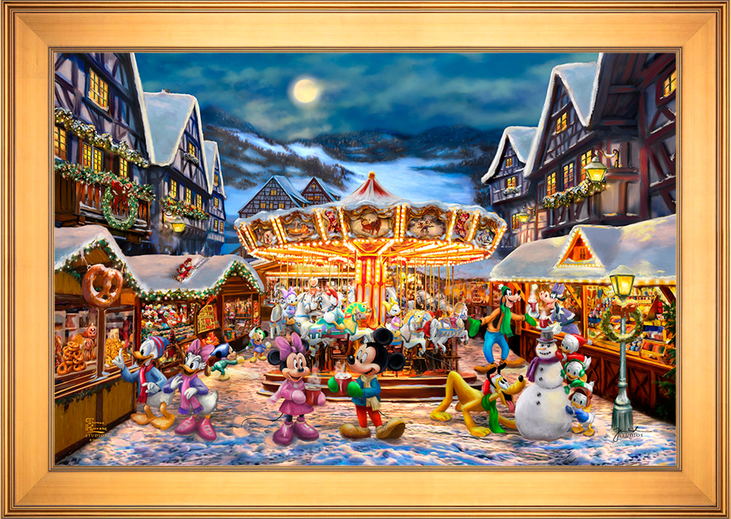 Disney Mickey and Minnie Christmas Market - Jewel Edition Art