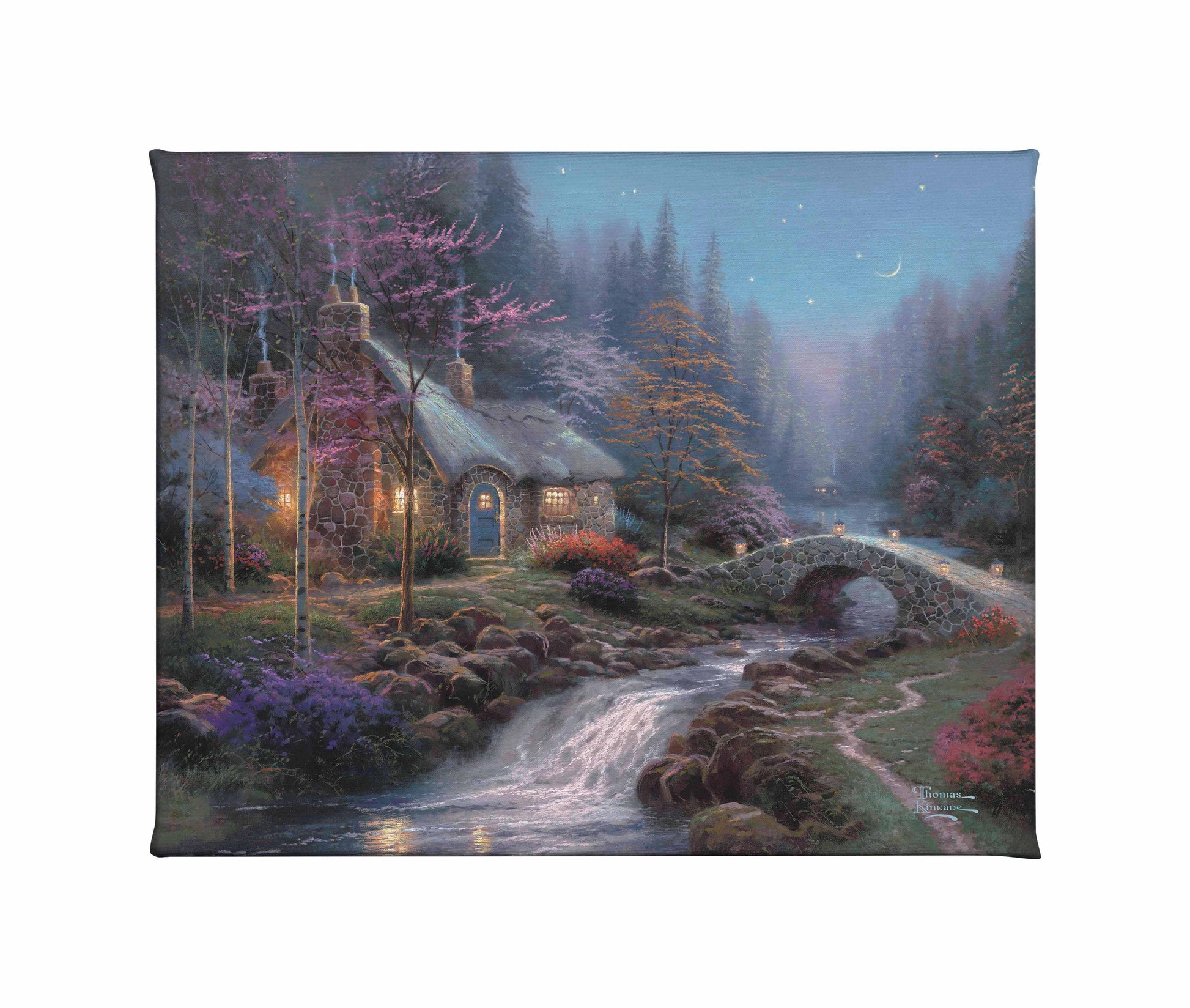 Painting a cottage by the river