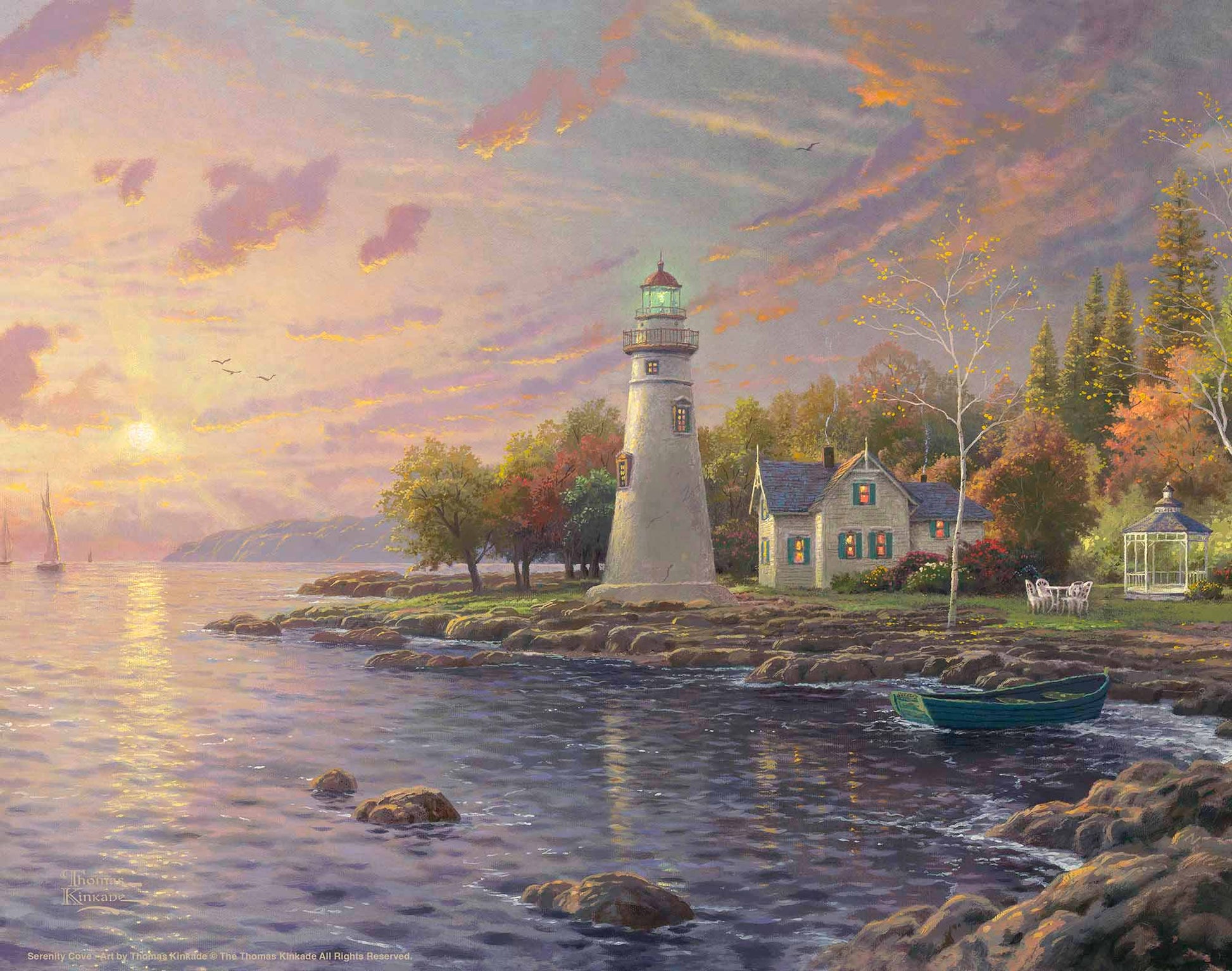 Painting of a lighthouse
