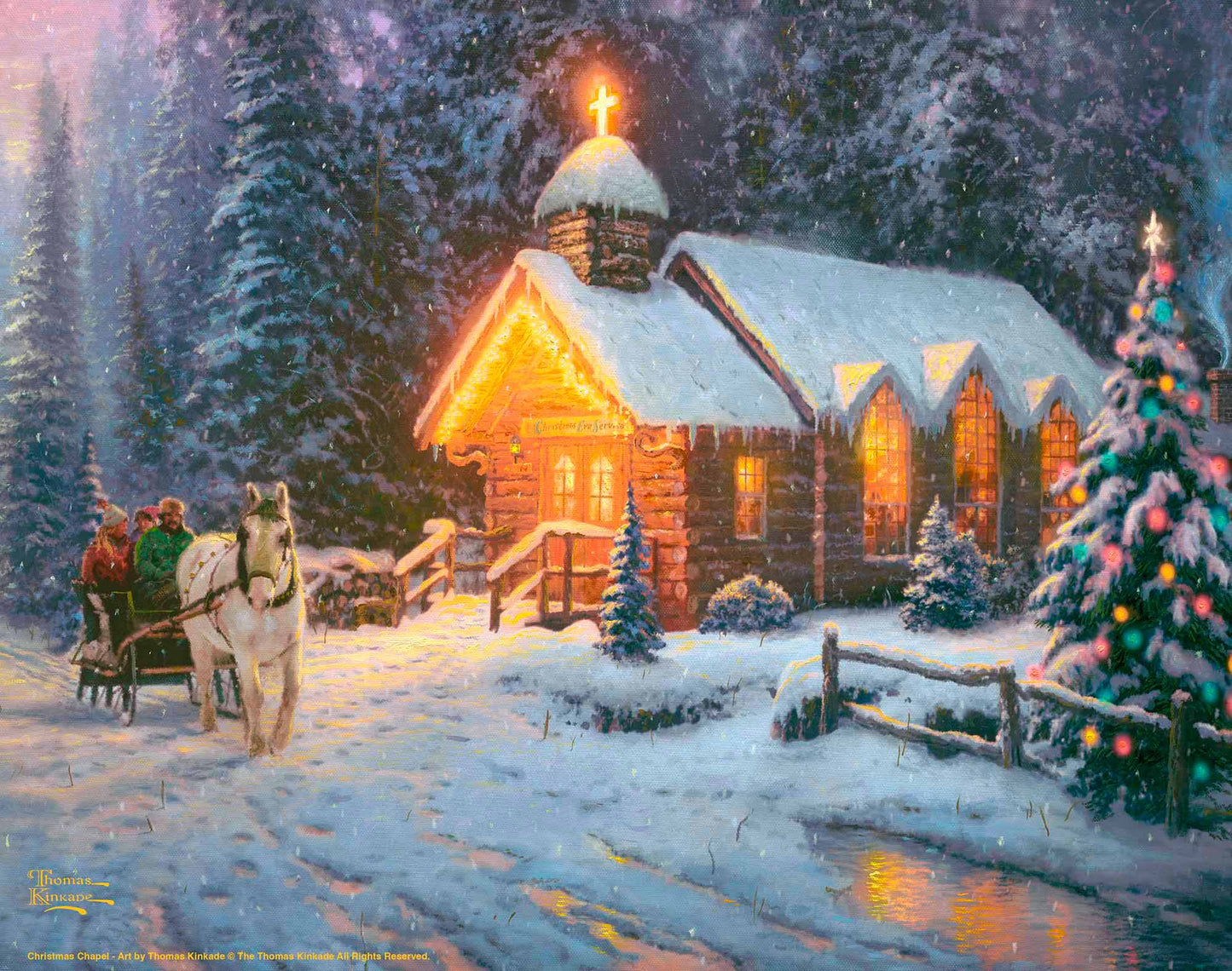 Christmas Chapel I - Art Prints