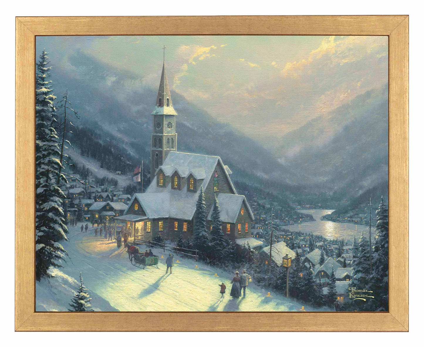 Moonlit Village - Art Prints