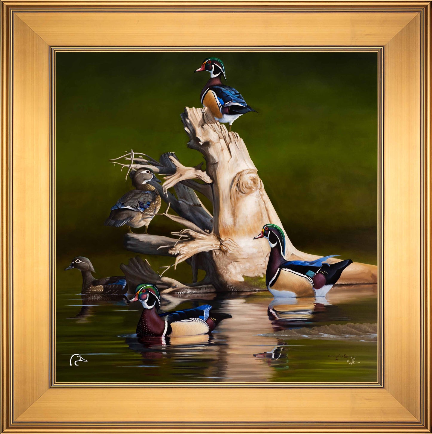 When the Water was Low Limited Edition Canvas - Official Ducks Unlimited Art