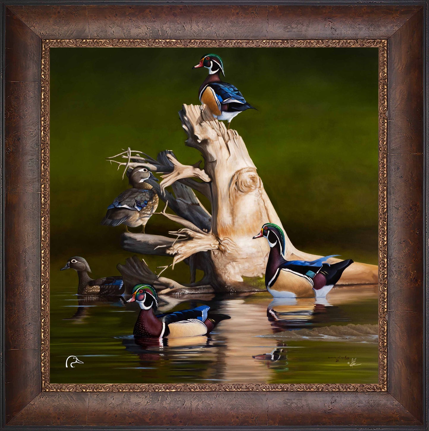 When the Water was Low Limited Edition Canvas - Official Ducks Unlimited Art