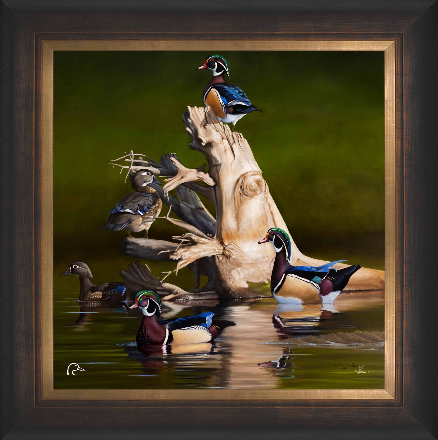 When the Water was Low Limited Edition Canvas - Official Ducks Unlimited Art
