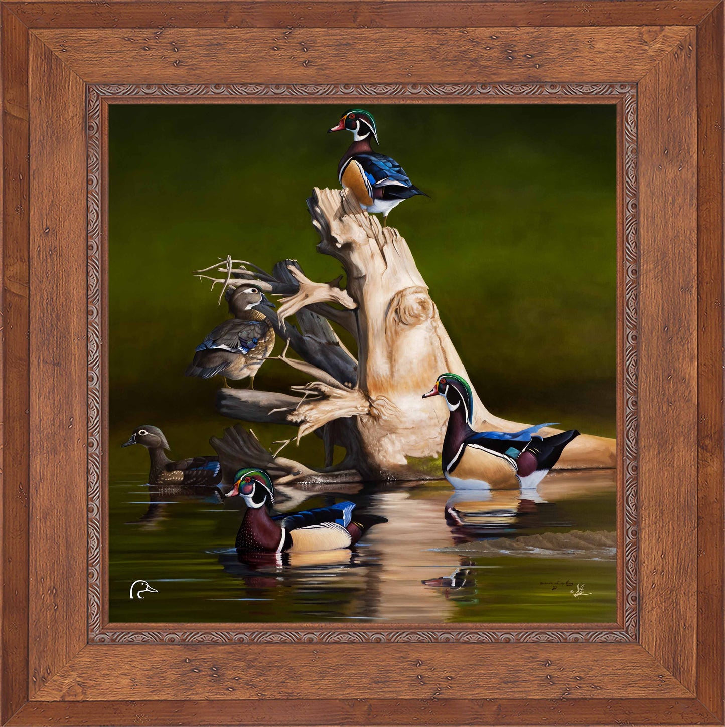 When the Water was Low Limited Edition Canvas - Official Ducks Unlimited Art