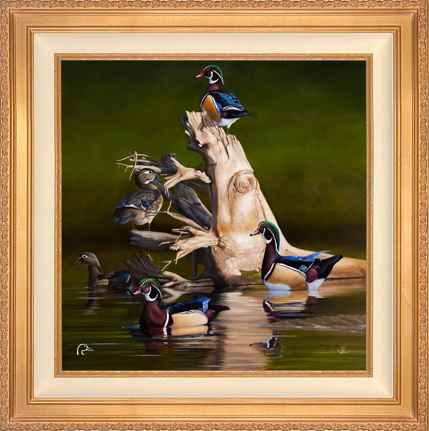 When the Water was Low Limited Edition Canvas - Official Ducks Unlimited Art
