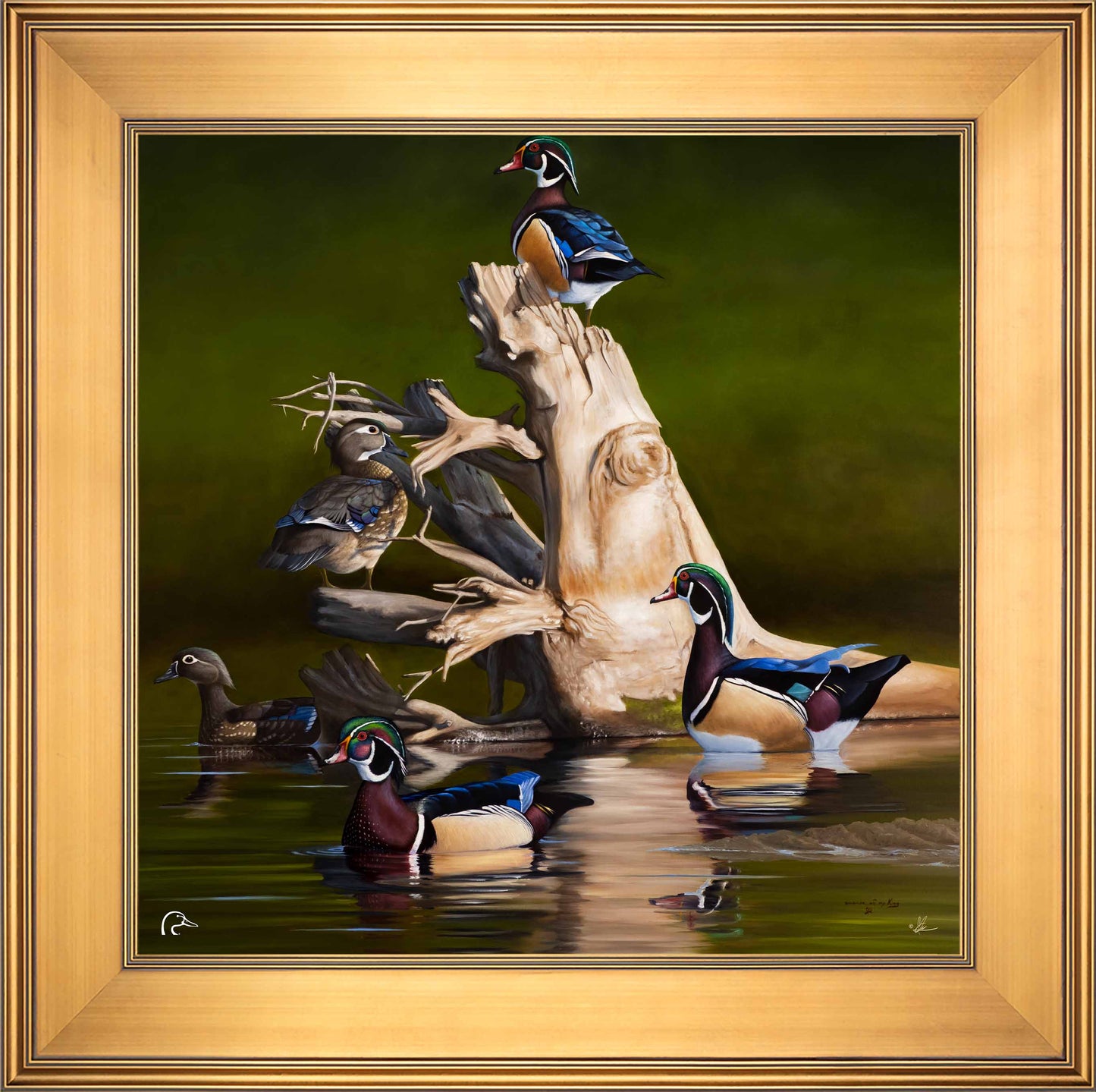 When the Water was Low Limited Edition Canvas - Official Ducks Unlimited Art