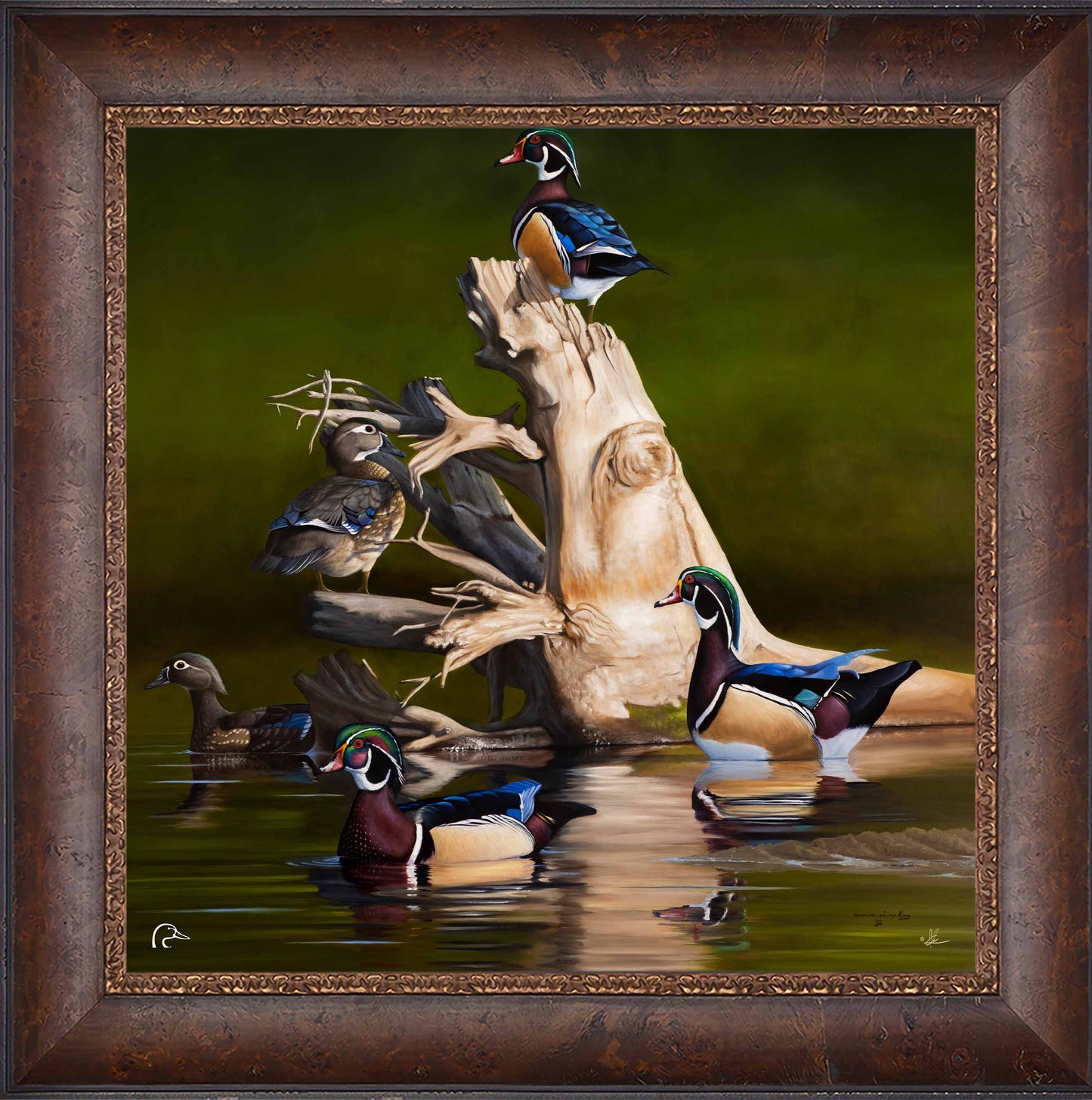 When the Water was Low Limited Edition Canvas - Official Ducks Unlimited Art