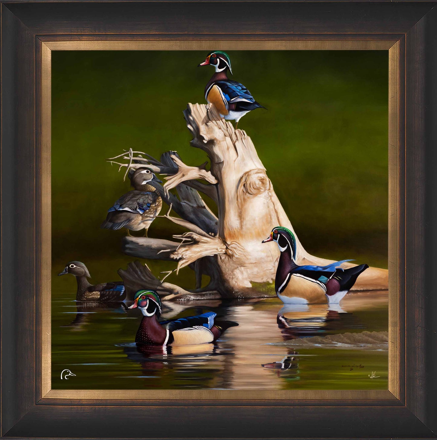 When the Water was Low Limited Edition Canvas - Official Ducks Unlimited Art