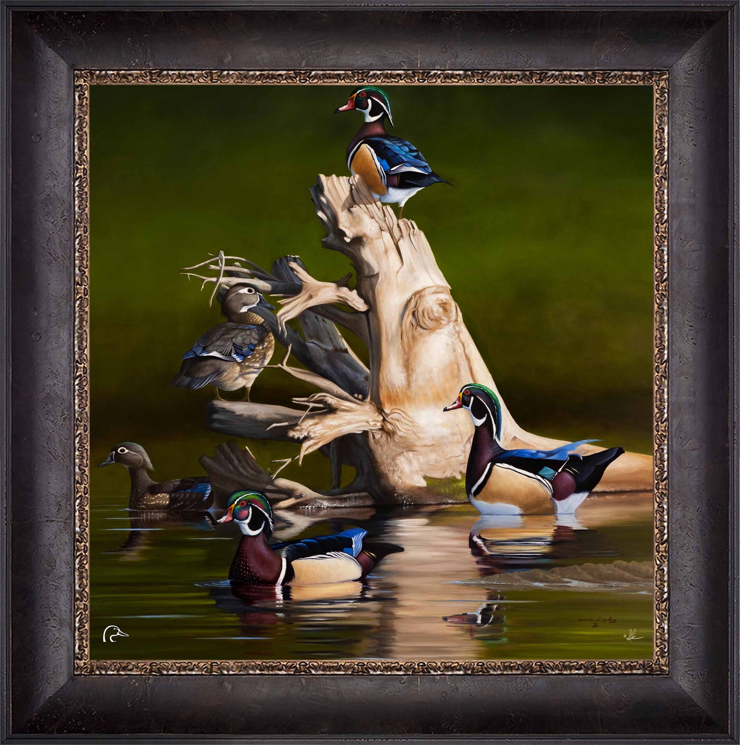 When the Water was Low Limited Edition Canvas - Official Ducks Unlimited Art