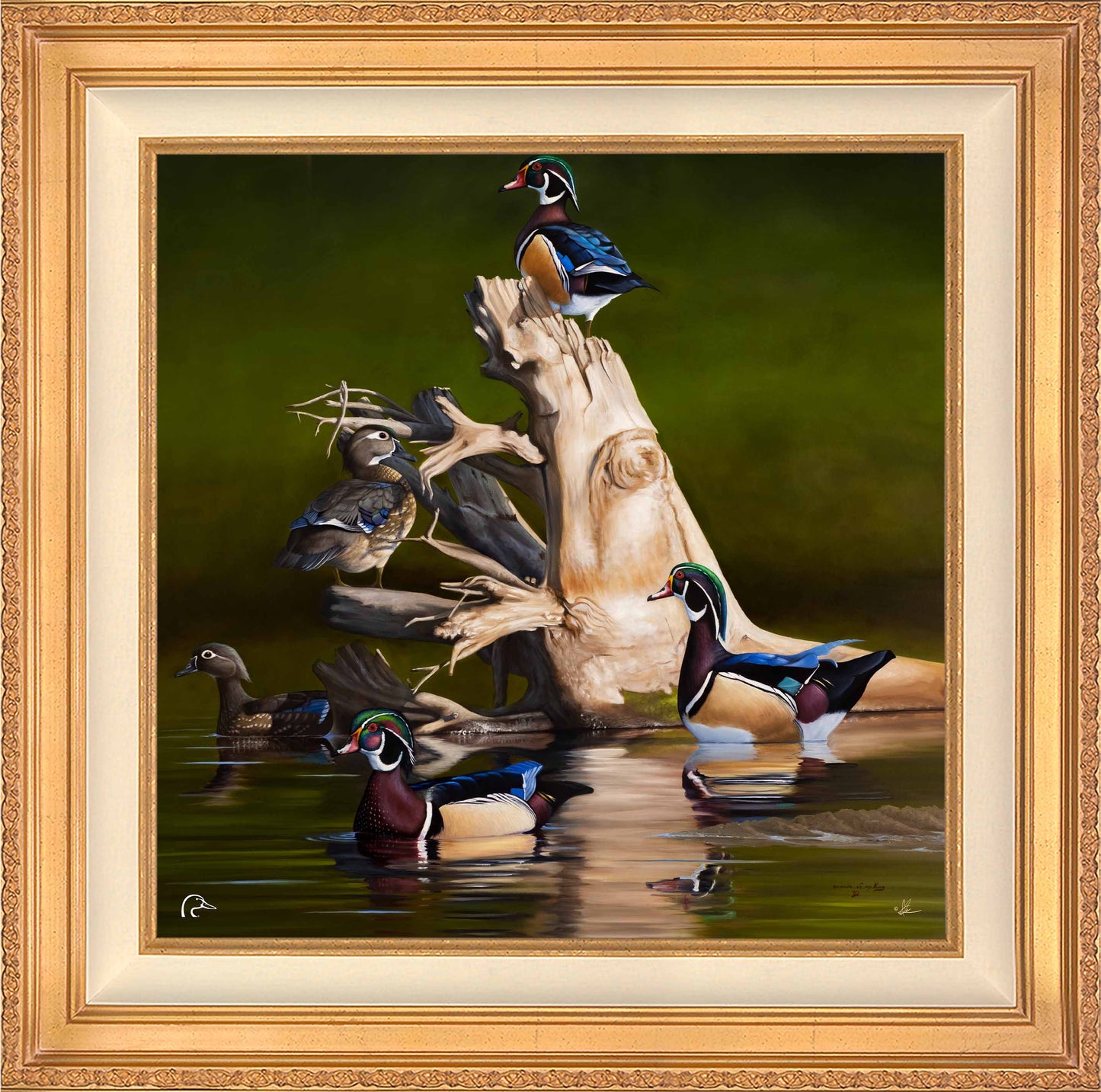 When the Water was Low Limited Edition Canvas - Official Ducks Unlimited Art