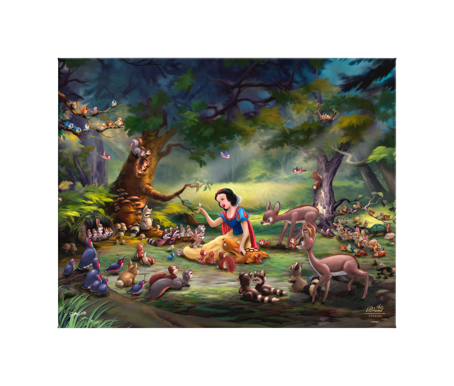 Disney's Snow White - Forest Secrets - 24" x 30" Gallery Wrapped Canvas