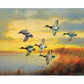 Autumn Sunrise - Bluebills Gallery Wrapped Canvas - Official Ducks Unlimited Art
