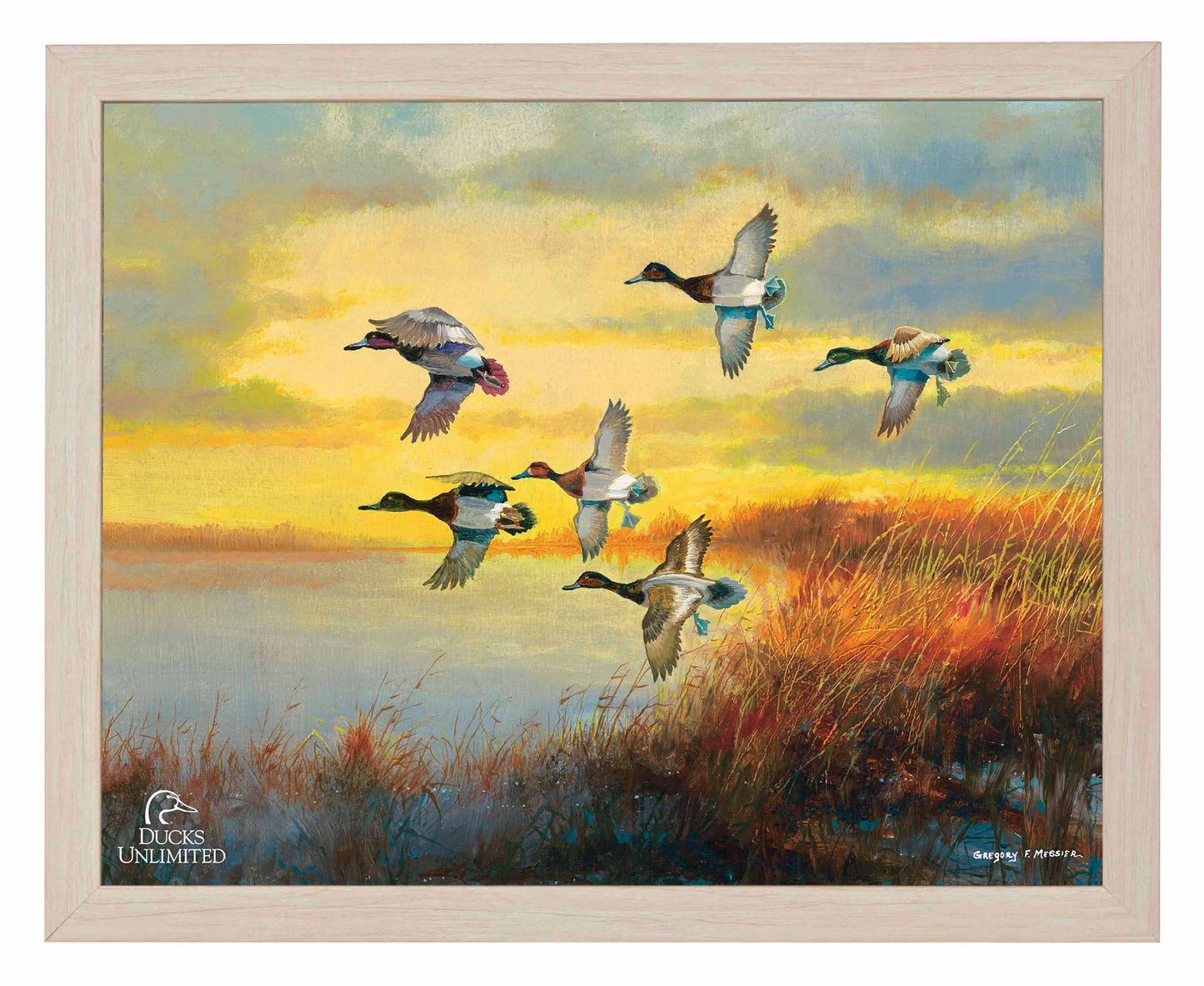 Autumn Sunrise Bluebills Art Prints - Official Ducks Unlimited Art