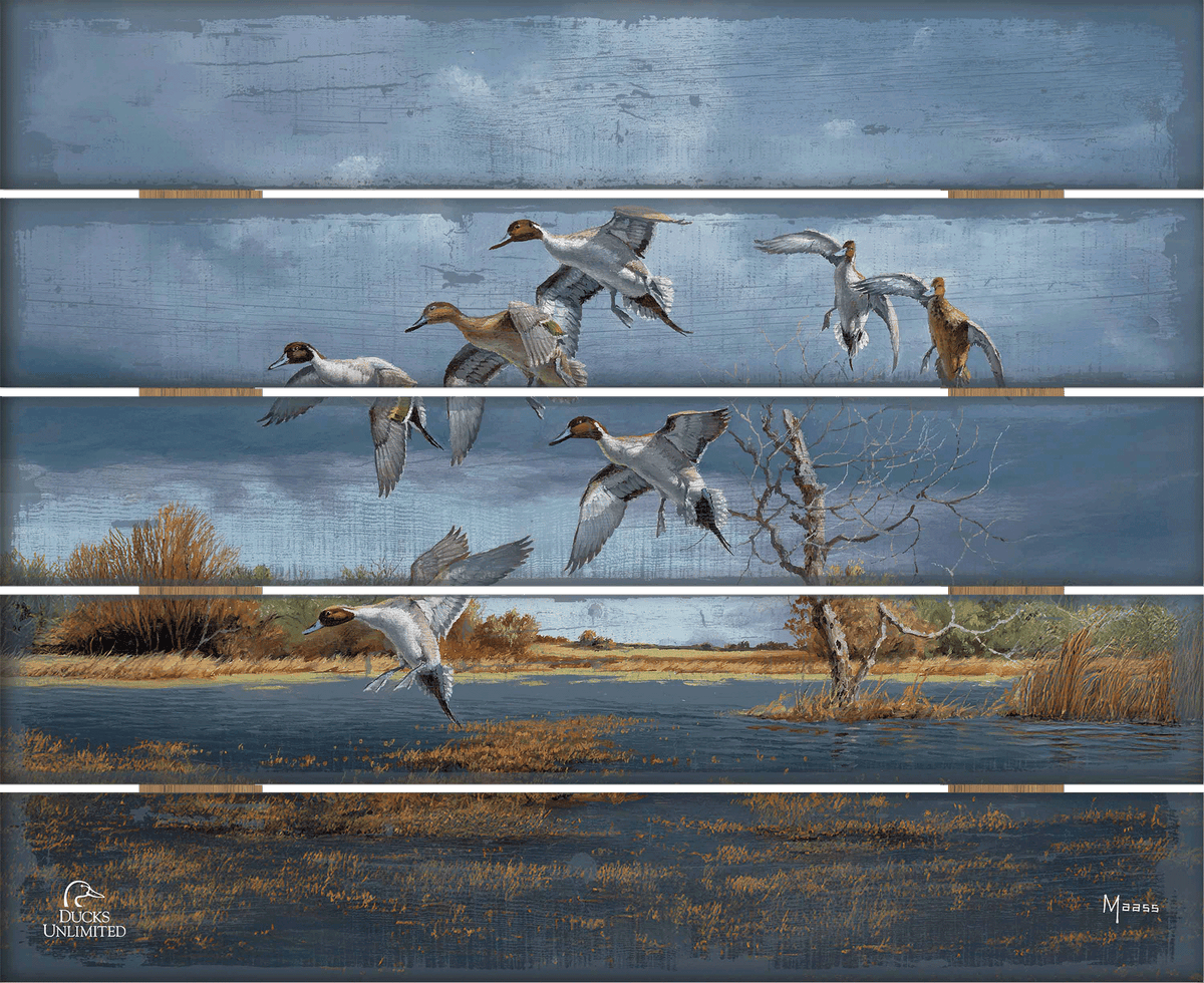 Autumn's Bounty 18" x 22" Pallet Wall Art - Official Ducks Unlimited Art