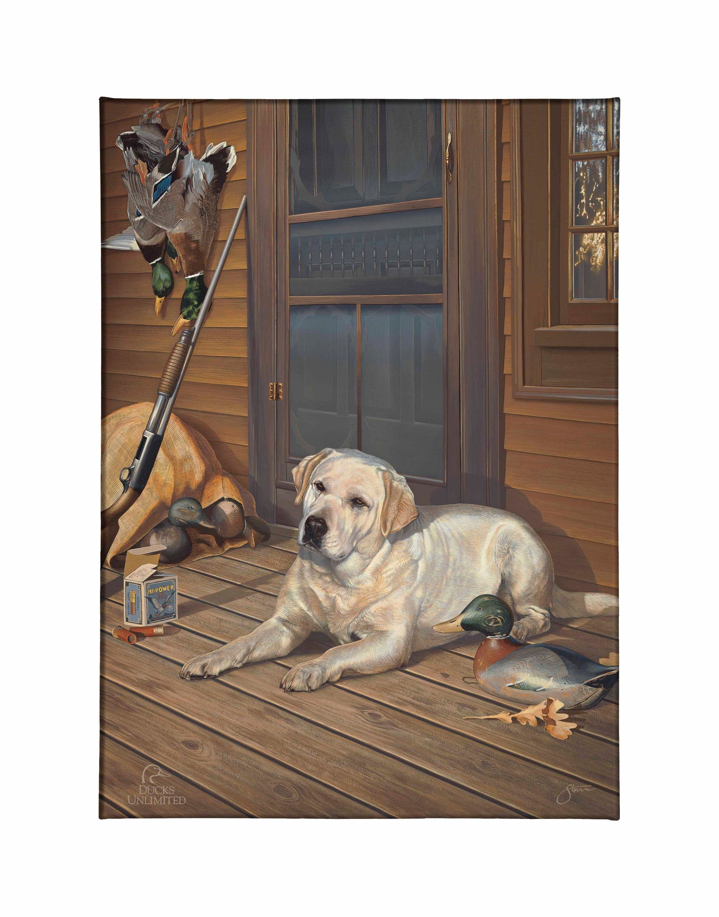 Bountiful Day - Yellow Lab Gallery Wrapped Canvas - Official Ducks Unlimited Art