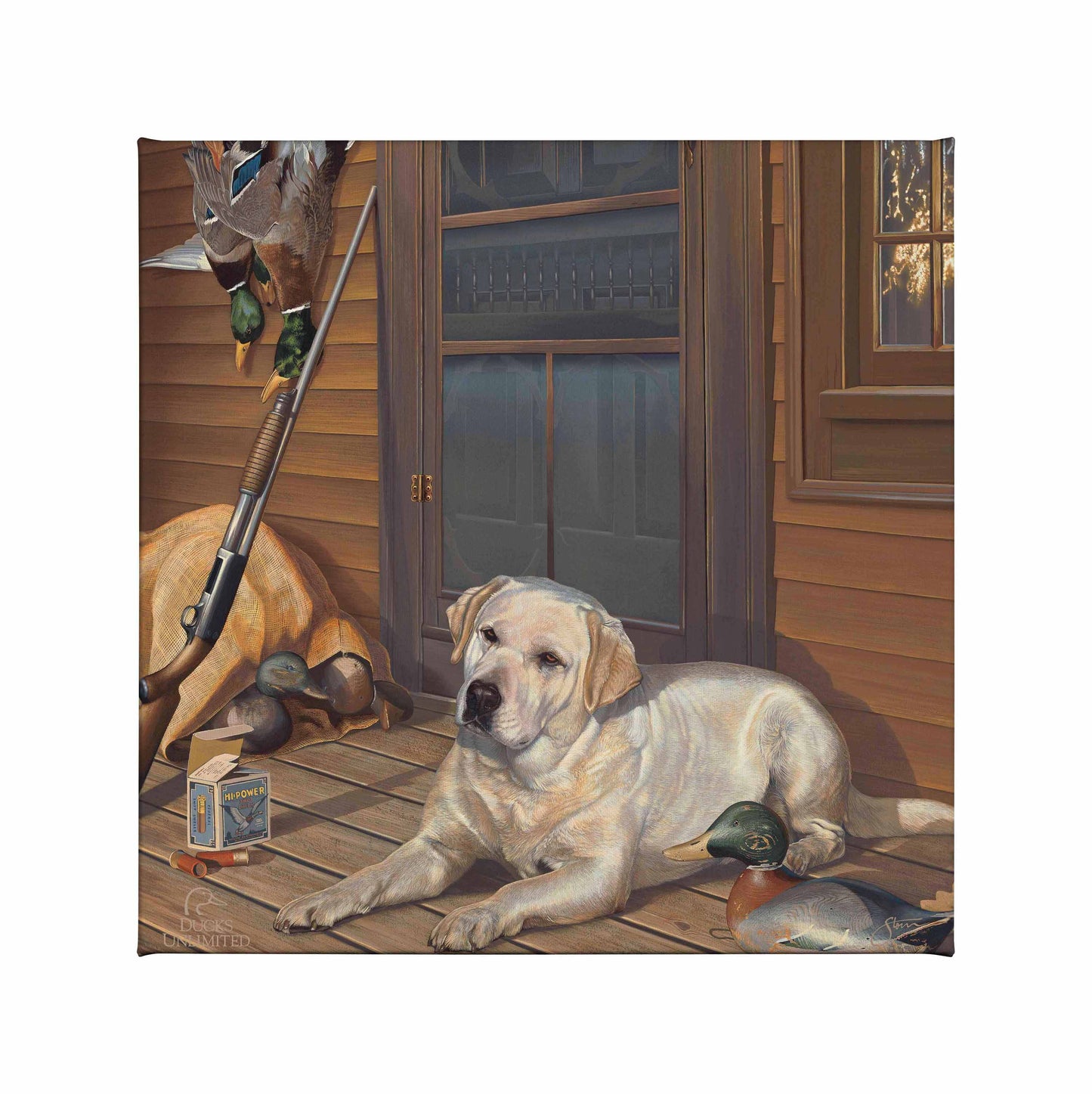 Bountiful Day - Yellow Lab Gallery Wrapped Canvas - Official Ducks Unlimited Art