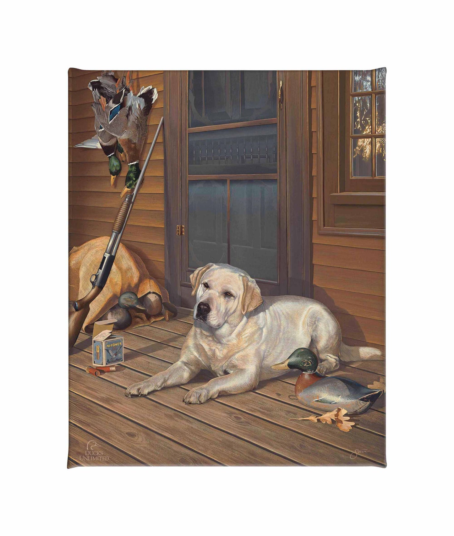 Bountiful Day - Yellow Lab Gallery Wrapped Canvas - Official Ducks Unlimited Art