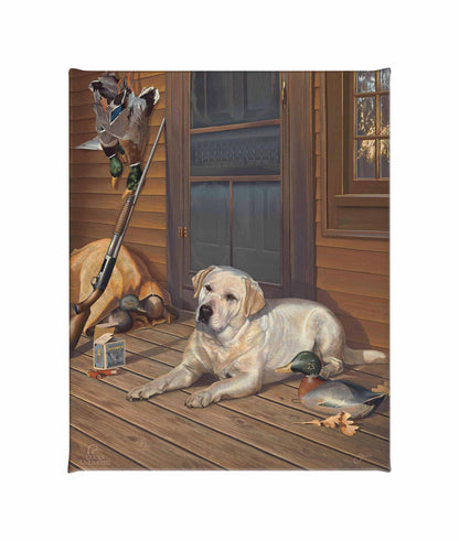 Bountiful Day - Yellow Lab Gallery Wrapped Canvas - Official Ducks Unlimited Art