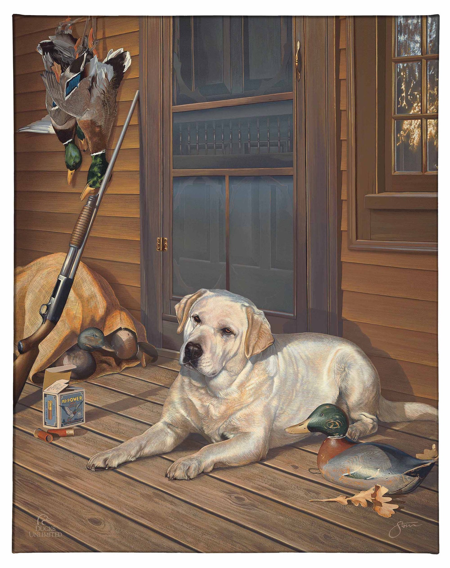 Bountiful Day - Yellow Lab Gallery Wrapped Canvas - Official Ducks Unlimited Art