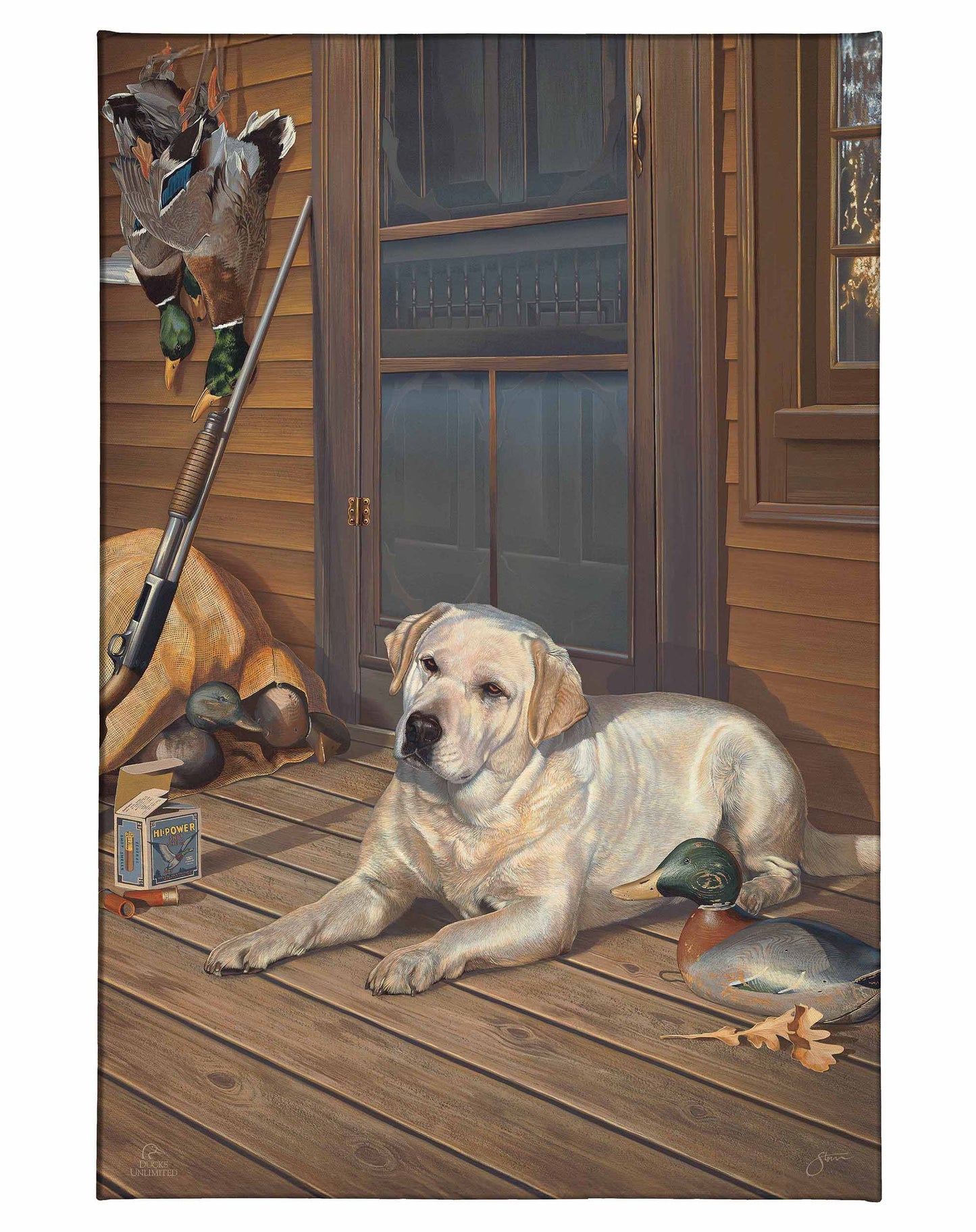 Bountiful Day - Yellow Lab Gallery Wrapped Canvas - Official Ducks Unlimited Art