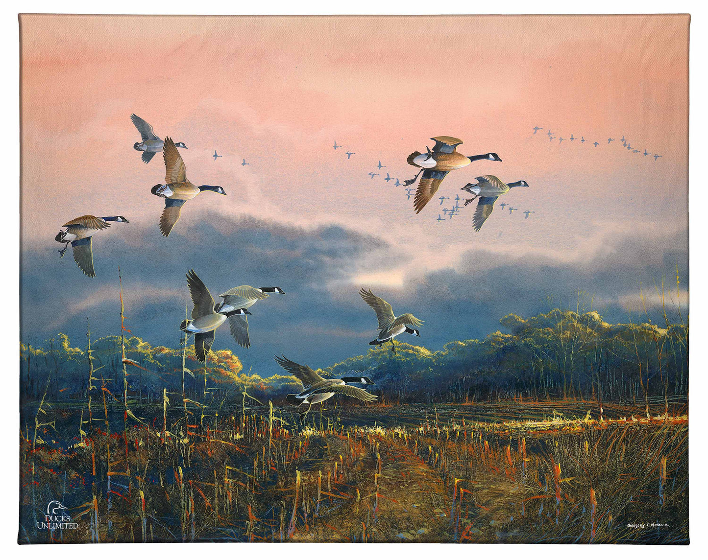Days End Gallery Wrapped Canvas - Official Ducks Unlimited Art