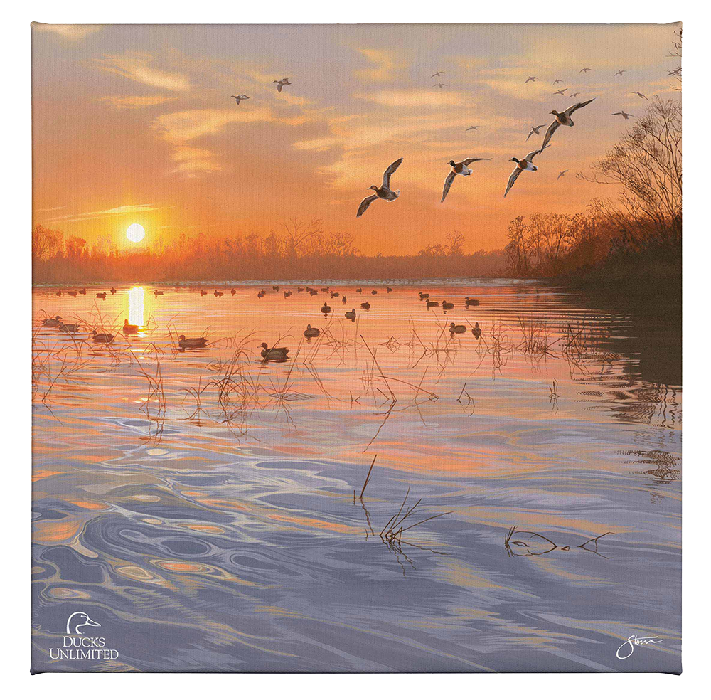End of a Great Day Gallery Wrapped Canvas - Official Ducks Unlimited Art