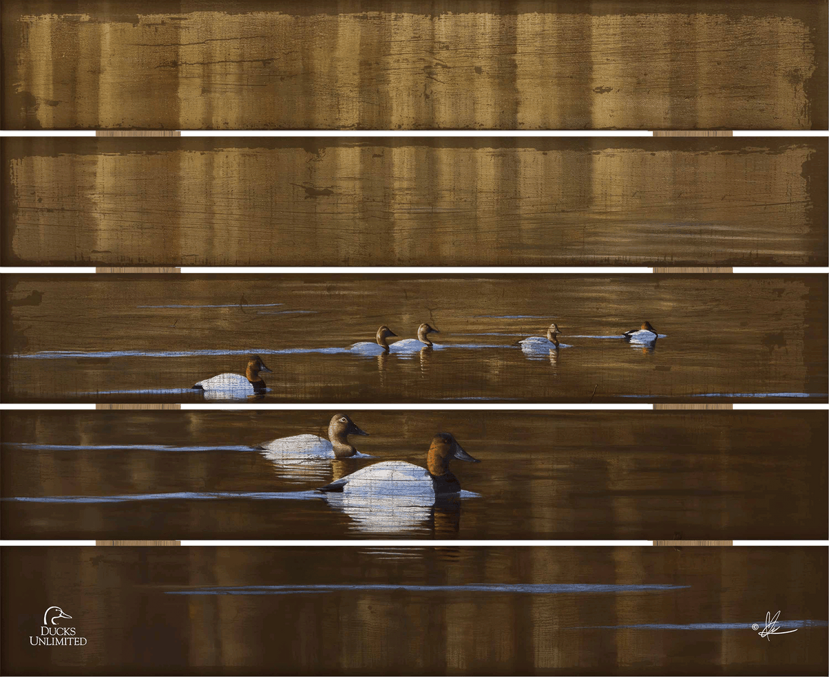 Kings March 18" x 22" Pallet Wall Art - Official Ducks Unlimited Art