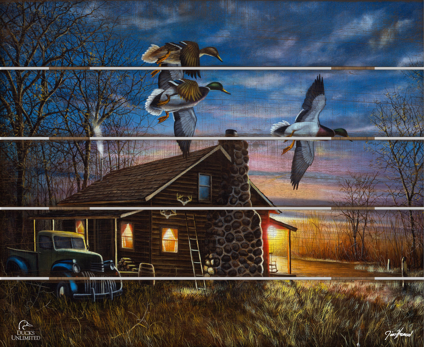 My Favorite Place 18" x 22" Pallet Wall Art - Official Ducks Unlimited Art