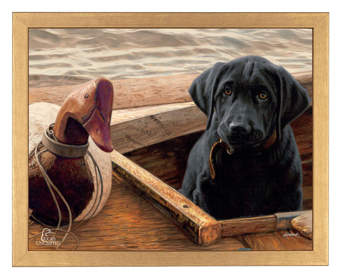 Old School Black Lab Art Prints - Official Ducks Unlimited Art