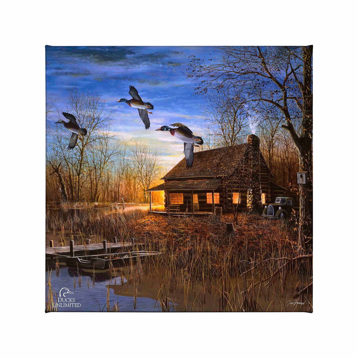 Passing Through Gallery Wrapped Canvas - Official Ducks Unlimited Art