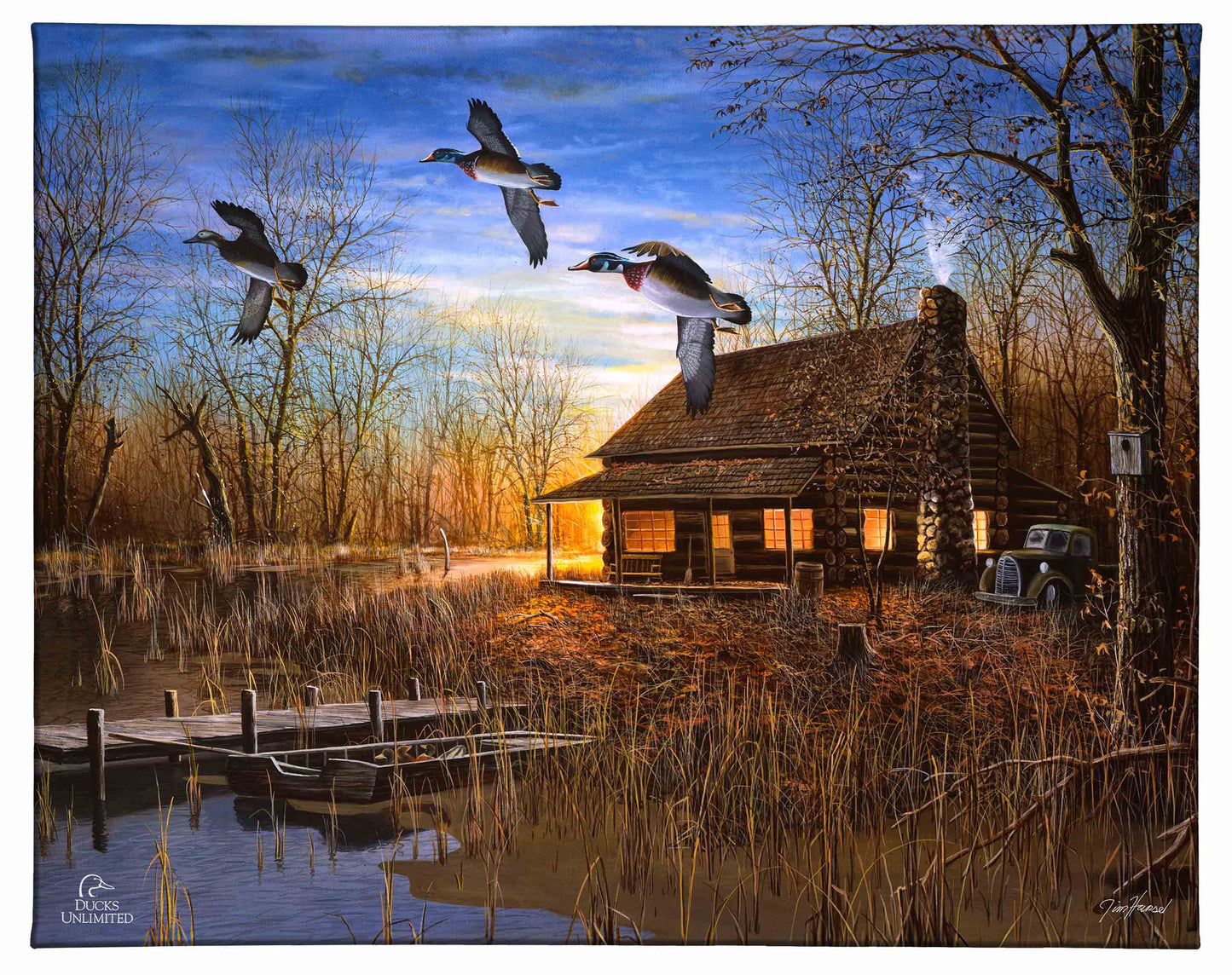 Passing Through Gallery Wrapped Canvas - Official Ducks Unlimited Art
