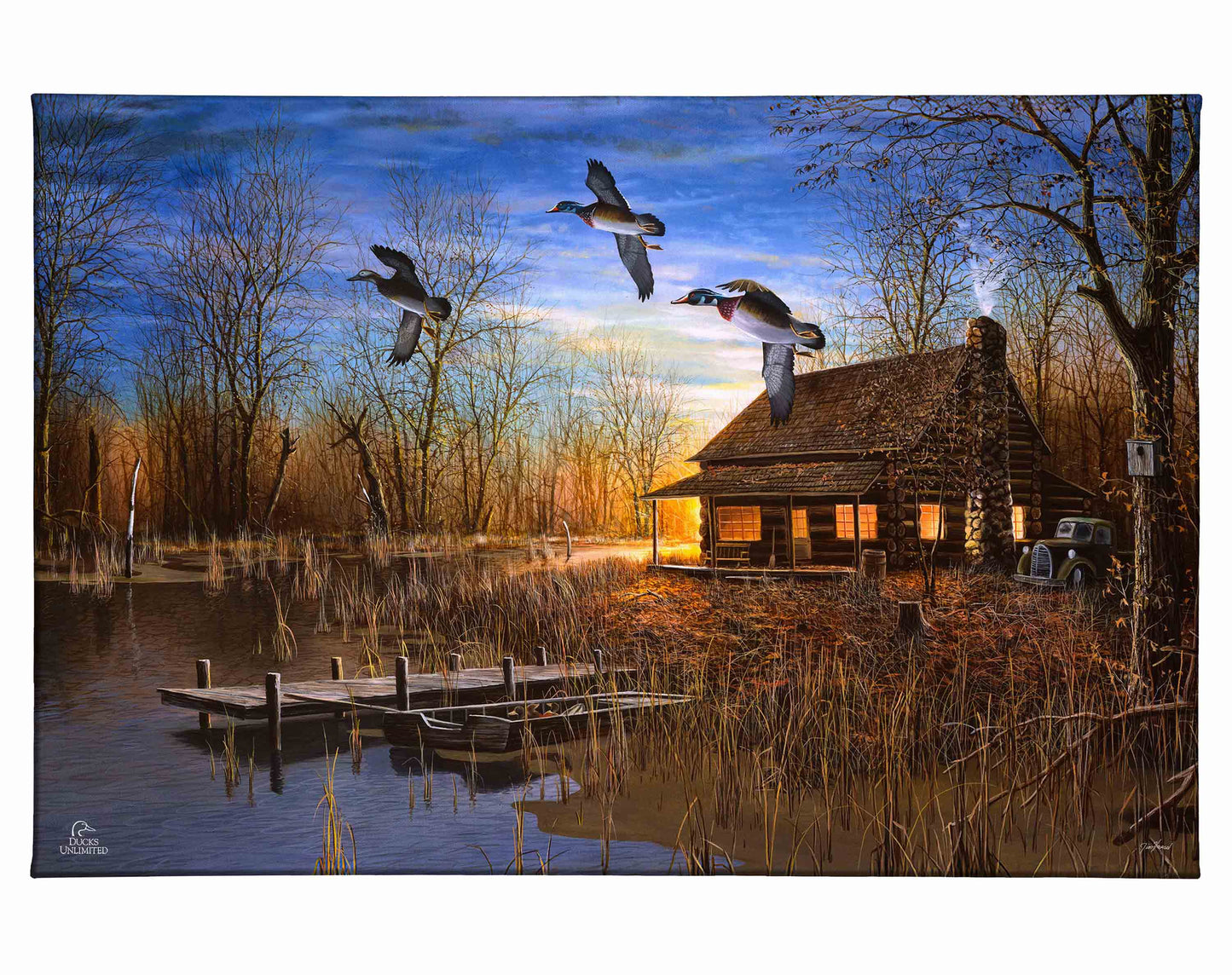Passing Through Gallery Wrapped Canvas - Official Ducks Unlimited Art