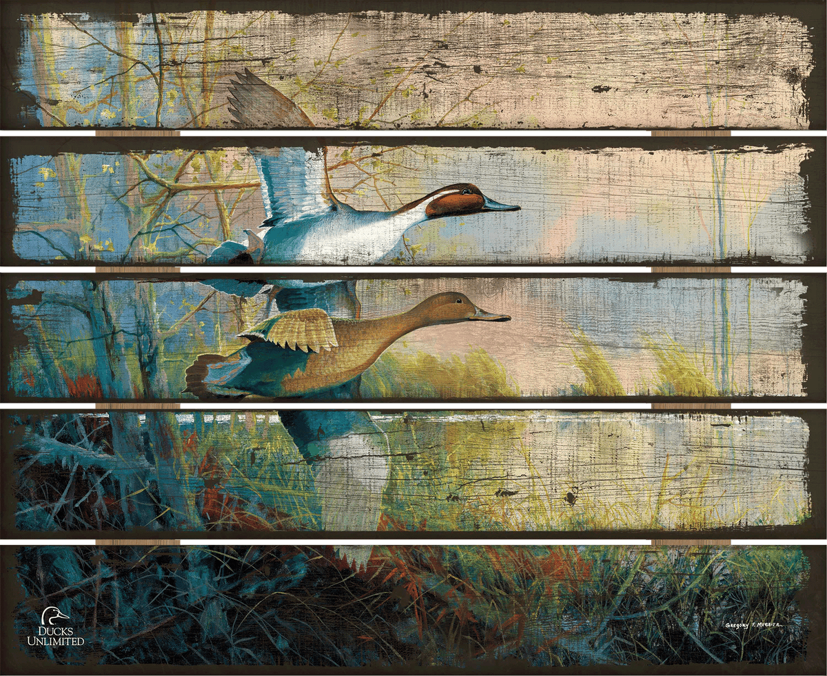 Pintails 18" x 22" Pallet Wall Art - Official Ducks Unlimited Art