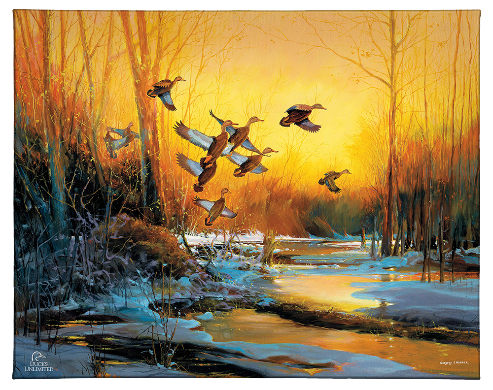 Winter Blacks - Gallery Wrapped Canvas - Official Ducks Unlimited Art
