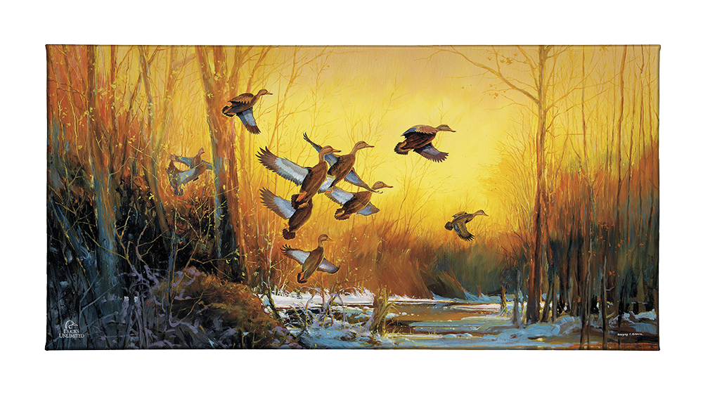 Winter Blacks - Gallery Wrapped Canvas - Official Ducks Unlimited Art