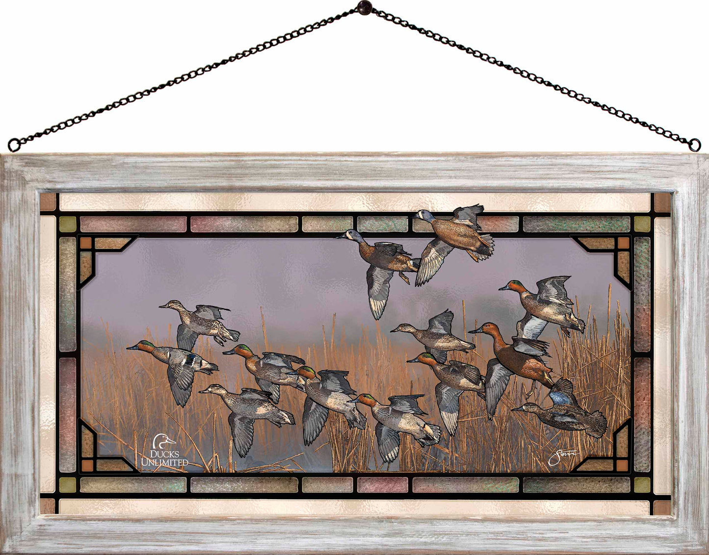 Teal Time  Stained Glass Art - Official Ducks Unlimited Art