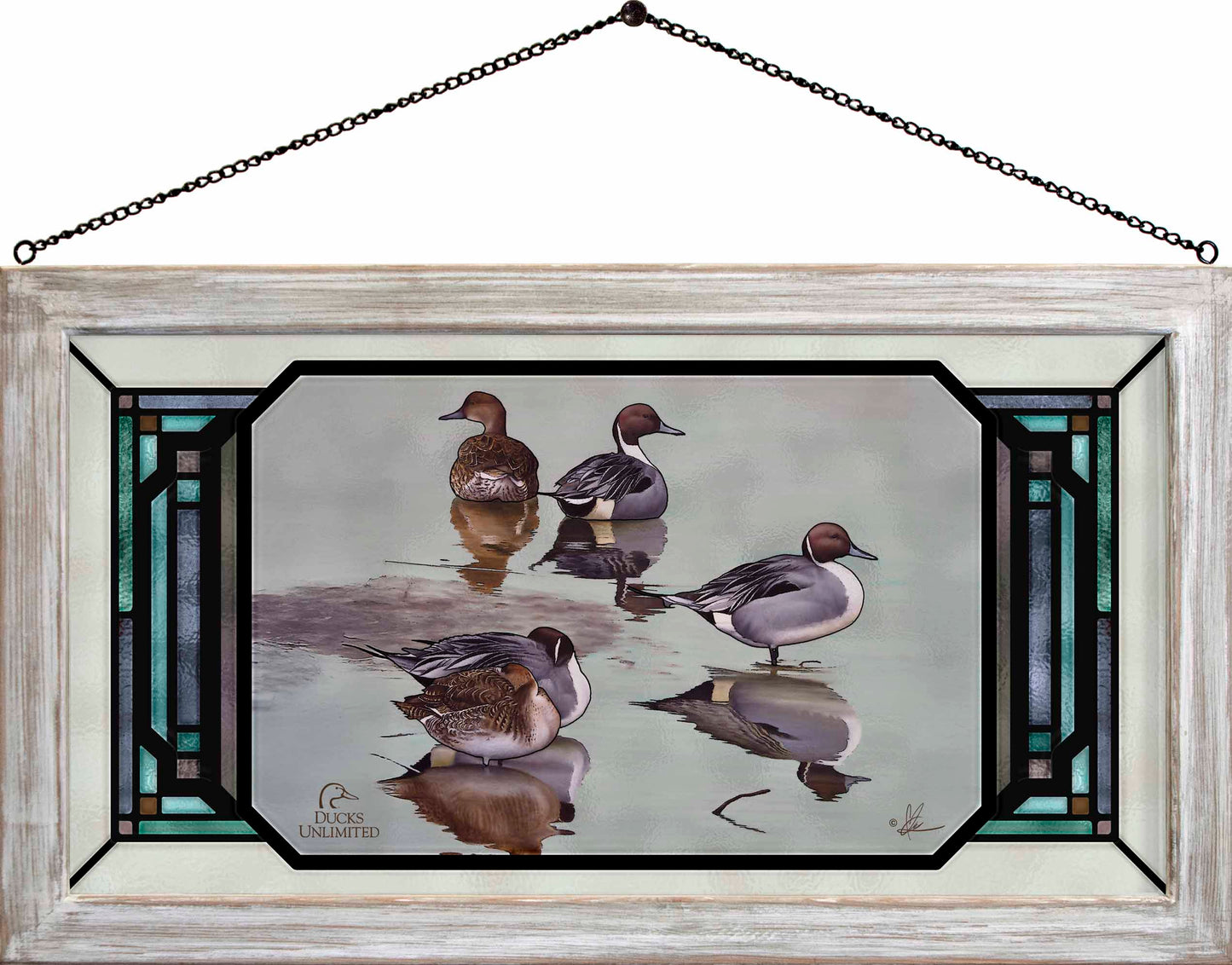 Overcast  Stained Glass Art - Official Ducks Unlimited Art