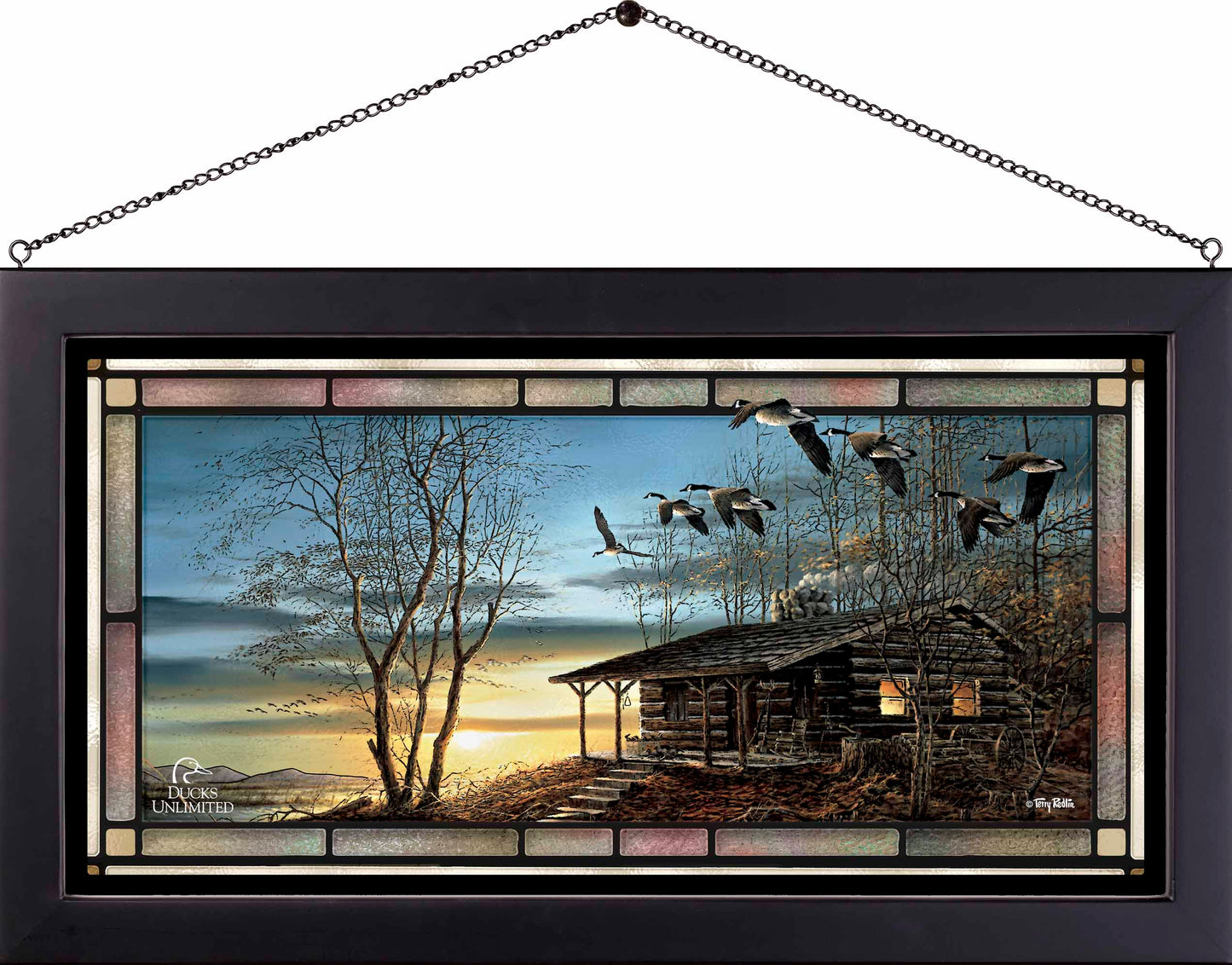 Evening Retreat Stained Glass Art - Official Ducks Unlimited Art