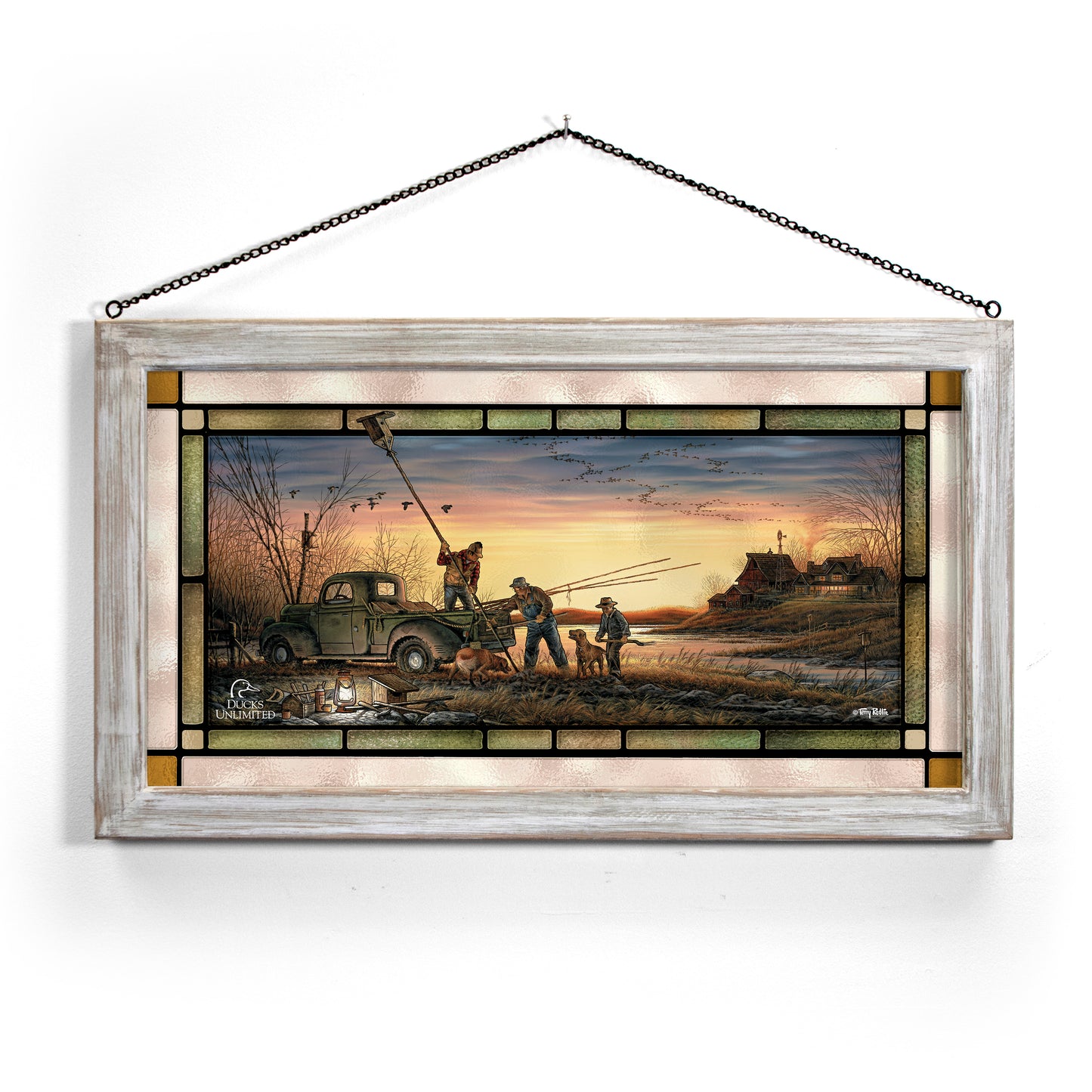 The Conservationists Stained Glass Art - Official Ducks Unlimited Art