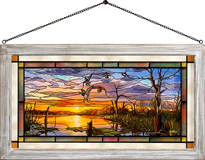 Days End Stained Glass Art - Official Ducks Unlimited