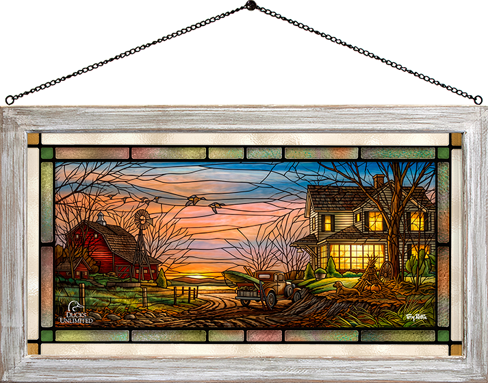 Special Memories Stained Glass Art - Official Ducks Unlimited Art