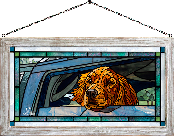 What's the Hold Up - Stained Glass Art - Official Ducks Unlimited Art